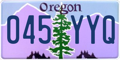 OR license plate 045YYQ