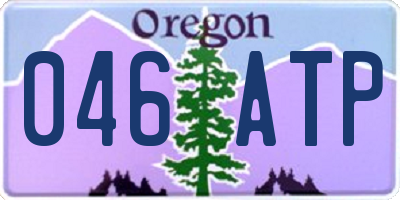 OR license plate 046ATP