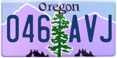 OR license plate 046AVJ