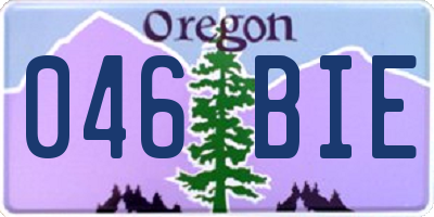 OR license plate 046BIE