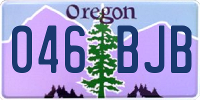 OR license plate 046BJB