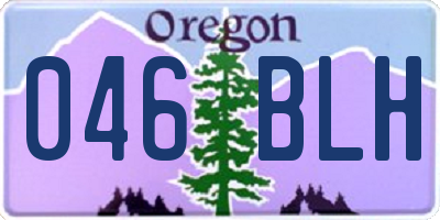 OR license plate 046BLH