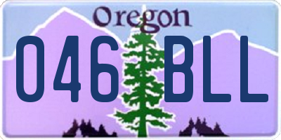 OR license plate 046BLL