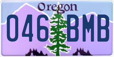 OR license plate 046BMB