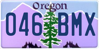 OR license plate 046BMX