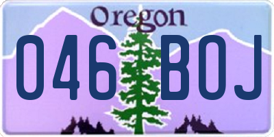OR license plate 046BOJ