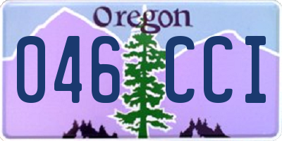 OR license plate 046CCI