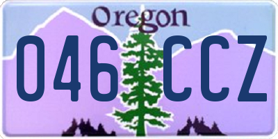 OR license plate 046CCZ
