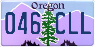 OR license plate 046CLL