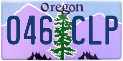 OR license plate 046CLP
