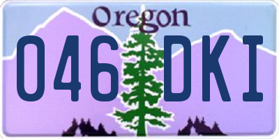 OR license plate 046DKI