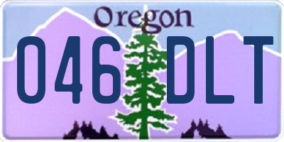 OR license plate 046DLT