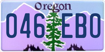 OR license plate 046EBO