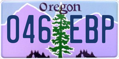 OR license plate 046EBP