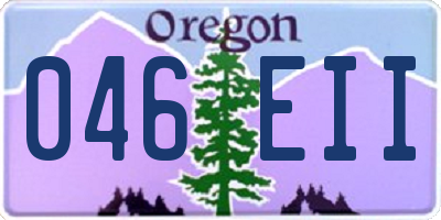 OR license plate 046EII