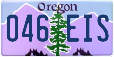 OR license plate 046EIS