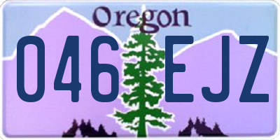OR license plate 046EJZ
