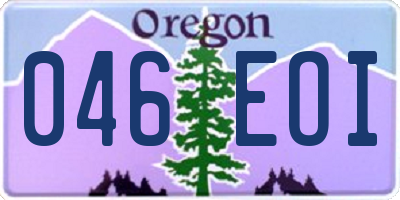 OR license plate 046EOI