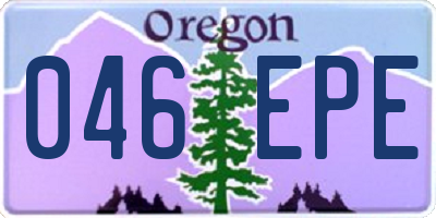 OR license plate 046EPE