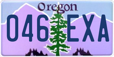 OR license plate 046EXA
