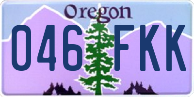 OR license plate 046FKK