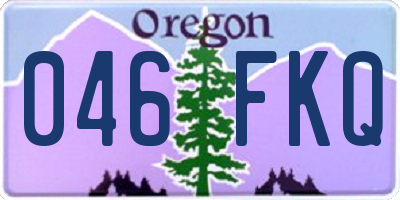 OR license plate 046FKQ