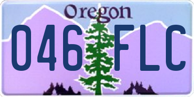 OR license plate 046FLC