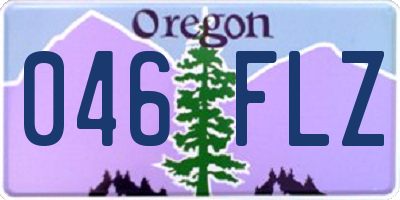 OR license plate 046FLZ
