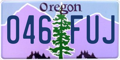 OR license plate 046FUJ