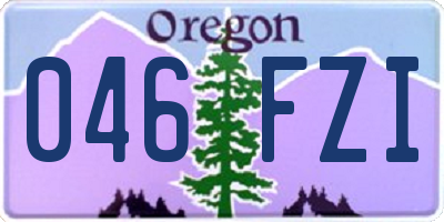 OR license plate 046FZI