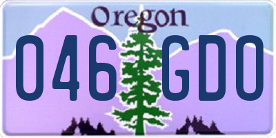 OR license plate 046GDO