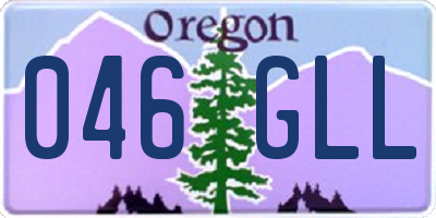 OR license plate 046GLL