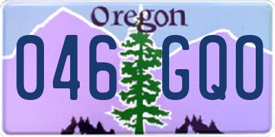 OR license plate 046GQO