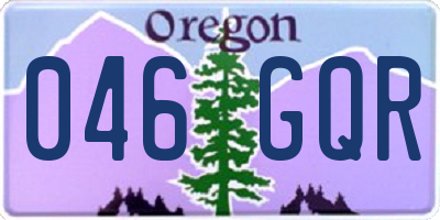 OR license plate 046GQR