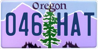 OR license plate 046HAT