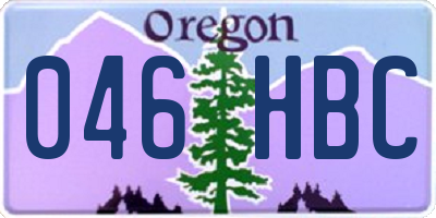 OR license plate 046HBC