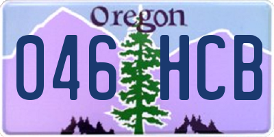 OR license plate 046HCB