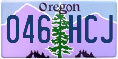 OR license plate 046HCJ