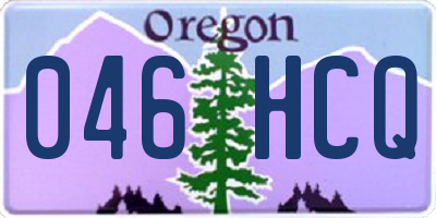 OR license plate 046HCQ