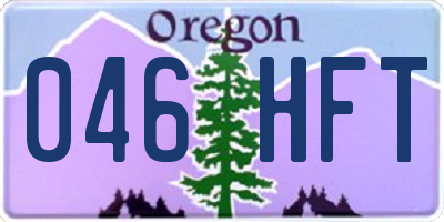 OR license plate 046HFT