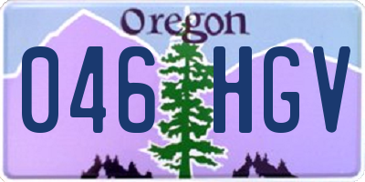 OR license plate 046HGV