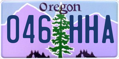 OR license plate 046HHA