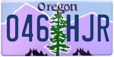 OR license plate 046HJR