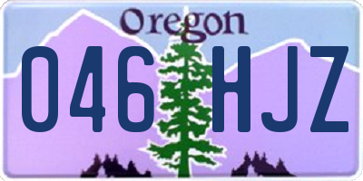 OR license plate 046HJZ