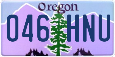OR license plate 046HNU