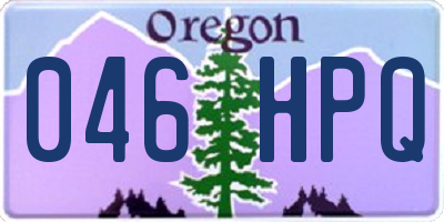 OR license plate 046HPQ