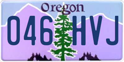 OR license plate 046HVJ