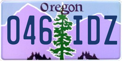 OR license plate 046IDZ