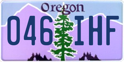 OR license plate 046IHF