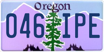 OR license plate 046IPE